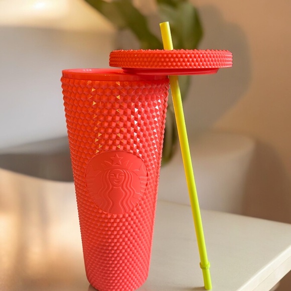 Starbucks Dragonfruit Studded Tumbler - Limited Edition Summer 2022 Venti 24 oz - Picture 4 of 4